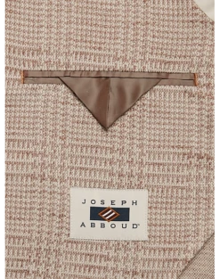 Joseph Abboud Slim Fit Notch Lapel Knit Sport Coat Tan Plaid -Joseph Abboud Sales Store MW40 15N9 65 JOSEPH ABBOUD TAN PLAID ALT2