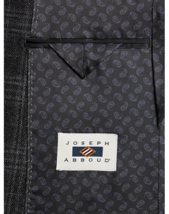 Joseph Abboud Modern Fit Sport Coat, Charcoal Plaid -Joseph Abboud Sales Store MW40 15ZR 66 JOSEPH ABBOUD CHARCOAL PLAID ALT2