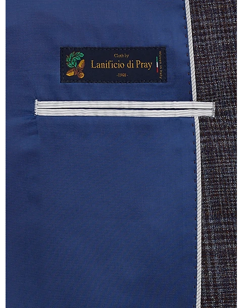 Joseph Abboud Slim Fit Sport Coat, Blue And Plum Plaid 4 Joseph Abboud Slim Fit Sport Coat, Blue And Plum Plaid - Image 4