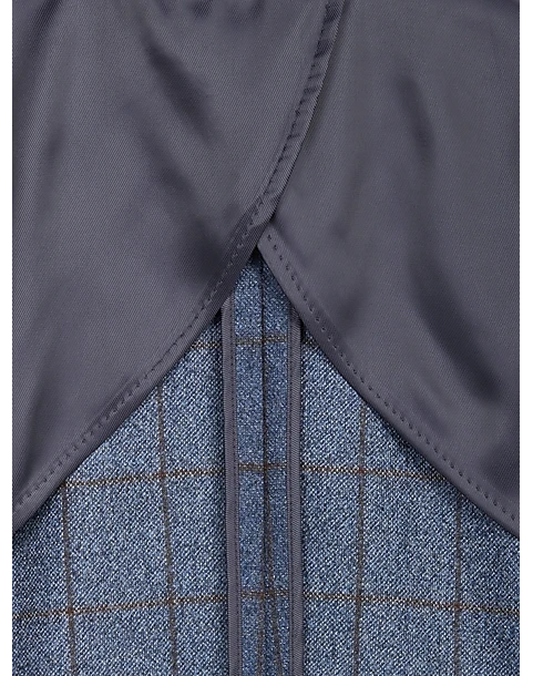 Joseph Abboud Modern Fit Sport Coat, Blue Windowpane Plaid 5 Joseph Abboud Modern Fit Sport Coat, Blue Windowpane Plaid - Image 5