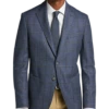 Joseph Abboud Modern Fit Sport Coat, Blue Windowpane Plaid