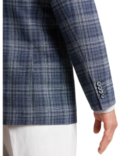 Joseph Abboud Sales Store -Joseph Abboud Sales Store MW40 16JV 67 JOSEPH ABBOUD BLUE PLAID ALT1