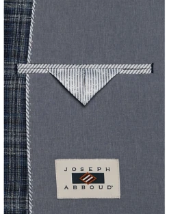 Joseph Abboud Modern Fit Notch Lapel Sport Coat, Blue Plaid 7 Joseph Abboud Modern Fit Notch Lapel Sport Coat, Blue Plaid -Joseph Abboud Sales Store MW40 16JV 67 JOSEPH ABBOUD BLUE PLAID ALT2