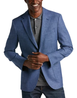 Joseph Abboud Sales Store 23 Joseph Abboud Modern Fit Notch Lapel Sport Coat, Blue Tic