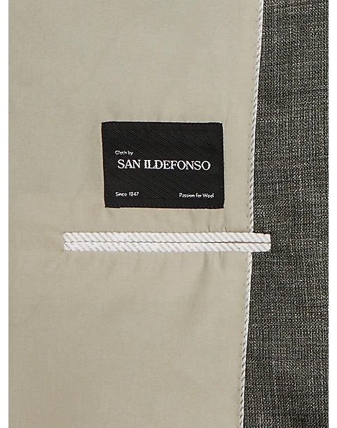 Joseph Abboud Modern Fit Notch Lapel Sport Coat, Olive Tic 4 Joseph Abboud Modern Fit Notch Lapel Sport Coat, Olive Tic - Image 4