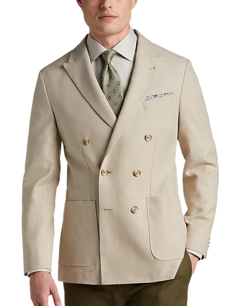 JOE Joseph Abboud Slim Fit Peak Lapel Sport Coat, Blue Tic 1 JOE Joseph Abboud Slim Fit Peak Lapel Sport Coat, Blue Tic