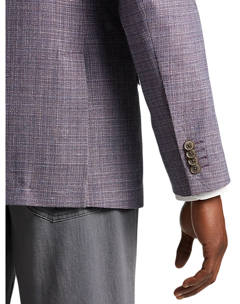 Joseph Abboud Modern Fit Sport Coat, Berry 2 Joseph Abboud Modern Fit Sport Coat, Berry - Image 2