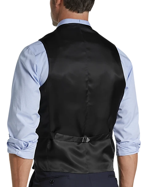 Joseph Abboud Charcoal Tic Modern Fit Suit Separates Vest 2 Joseph Abboud Charcoal Tic Modern Fit Suit Separates Vest - Image 2