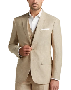 JOE Joseph Abboud Linen Slim Fit Suit Separates Coat, Tan -Joseph Abboud Sales Store MW40 3RTA 23 JOE JOSEPH ABBOUD TAN CHAMBRAY ALT7