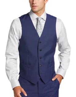 Joseph Abboud Modern Fit Suit Separates Vest, Blue