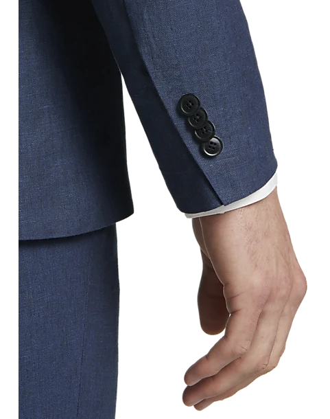 JOE Joseph Abboud Linen Slim Fit Suit Separates Jacket, Rose 2 JOE Joseph Abboud Linen Slim Fit Suit Separates Jacket, Rose - Image 2