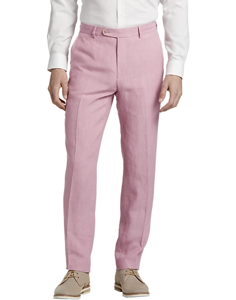 JOE Joseph Abboud Linen Slim Fit Suit Separates Dress Pant, Rose 1 JOE Joseph Abboud Linen Slim Fit Suit Separates Dress Pant, Rose