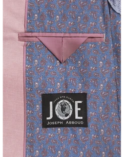 JOE Joseph Abboud Slim Fit Linen Blend Suit Separates Coat, Raspberry -Joseph Abboud Sales Store MW40 3XGF 11 JOE JOSEPH ABBOUD RASPBERRY ALT3 1