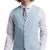 JOE Joseph Abboud Slim Fit Linen Blend Suit Separates Vest, Teal