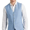 JOE Joseph Abboud Slim Fit Linen Blend Suit Separates Vest, Dusty Blue