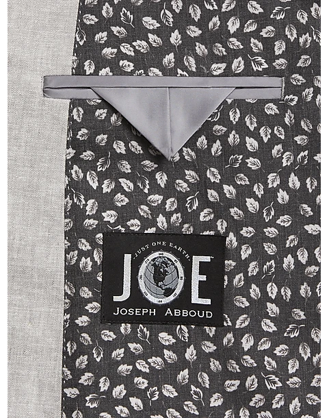 JOE Joseph Abboud Slim Fit Linen Blend Suit Separates Coat, Light Gray 3 JOE Joseph Abboud Slim Fit Linen Blend Suit Separates Coat, Light Gray - Image 3