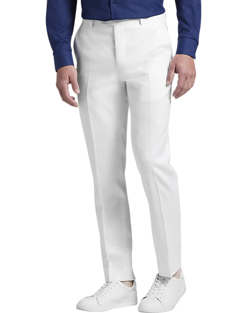 JOE Joseph Abboud Slim Fit Linen Blend Suit Separates Pants, White 1 JOE Joseph Abboud Slim Fit Linen Blend Suit Separates Pants, White