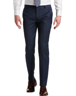 JOE Joseph Abboud Slim Fit Suit Separates Pants, Navy Plaid