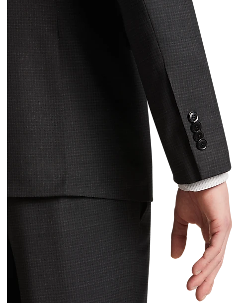 JOE Joseph Abboud Slim Fit Suit Separates Coat, Charcoal Check 2 JOE Joseph Abboud Slim Fit Suit Separates Coat, Charcoal Check - Image 2