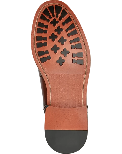 Joseph Abboud Cap Toe Inside Zipper Ankle Boots, Cognac 2 Joseph Abboud Cap Toe Inside Zipper Ankle Boots, Cognac - Image 2