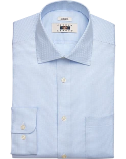 Joseph Abboud Modern Fit Spread Collar Dress Shirt, Blue Gingham