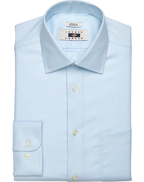 Joseph Abboud Modern Fit Dress Shirt, Blue Micro Print 1 Joseph Abboud Modern Fit Dress Shirt, Blue Micro Print