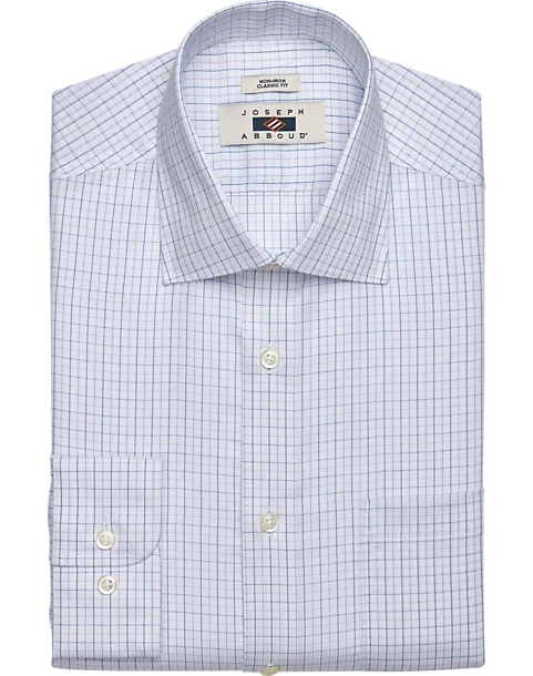Joseph Abboud Classic Fit Dress Shirt, Purple Check 1 Joseph Abboud Classic Fit Dress Shirt, Purple Check
