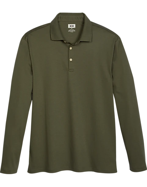 Joseph Abboud Modern Fit Luxe Cotton Polo, Olive 1 Joseph Abboud Modern Fit Luxe Cotton Polo, Olive