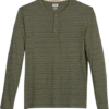 Joseph Abboud Modern Fit Henley, Olive Stripe