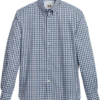 Joseph Abboud Modern Fit Sport Shirt, Blue Shadow Plaid