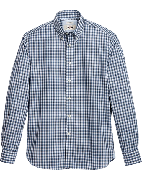 Joseph Abboud Modern Fit Sport Shirt, Blue Shadow Plaid 1 Joseph Abboud Modern Fit Sport Shirt, Blue Shadow Plaid