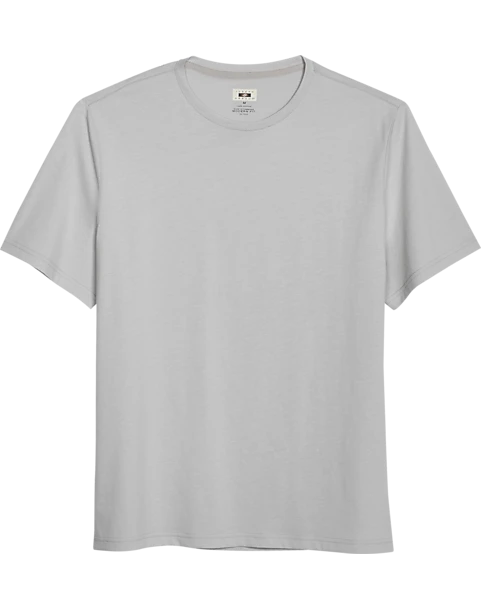 Joseph Abboud Modern Fit Luxe Cotton Jersey Knit Crew Neck T-Shirt, Light Gray 1 Joseph Abboud Modern Fit Luxe Cotton Jersey Knit Crew Neck T-Shirt, Light Gray