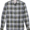 Joseph Abboud Modern Fit Sport Shirt Olive Madras Plaid