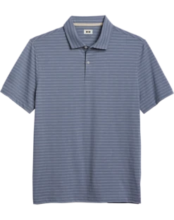Joseph Abboud Modern Fit Polo, Slate Tonal Stripe