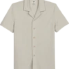 Joseph Abboud Modern Fit Short Sleeve Camp Shirt, Tan