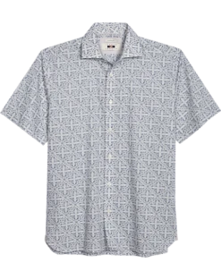 Joseph Abboud Modern Fit Sport Shirt, Slate Tattoo Print