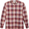 Joseph Abboud Modern Fit Sport Shirt, Burgundy Madras Plaid