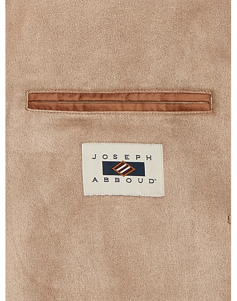 Joseph Abboud Modern Fit Notch Lapel Ultra Suede Soft Jacket, Sand 2 Joseph Abboud Modern Fit Notch Lapel Ultra Suede Soft Jacket, Sand - Image 2