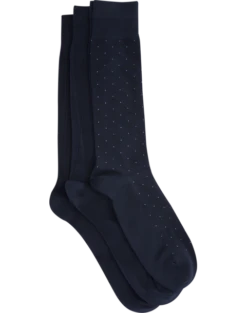 Joseph Abboud Navy King Size Socks, 3-Pack