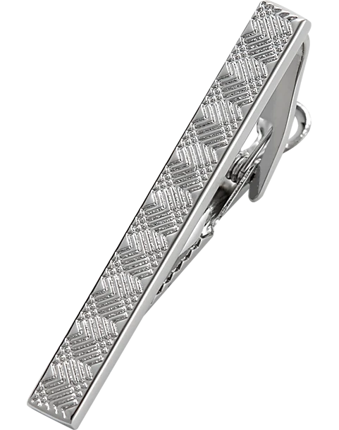 Joseph Abboud Tie Bar, Silver Geometric 1 Joseph Abboud Tie Bar, Silver Geometric
