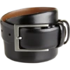 Joseph Abboud Double-Loop Dress Belt, Black