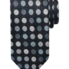 Joseph Abboud Narrow Tie, Black & Gray Dots