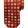Joseph Abboud Narrow Tie, Red Multi Dots