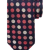Joseph Abboud Narrow Tie, Black & Pink Dots