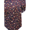 Joseph Abboud Narrow Tie, Rust Floral