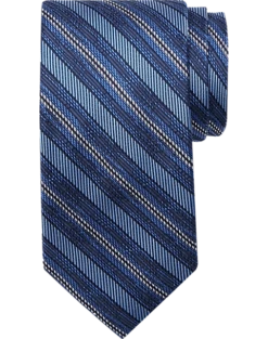 Joseph Abboud Narrow Tie, Navy Stripe