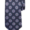 Joseph Abboud Narrow Silk Tie, Charcoal Medallion