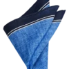 Joseph Abboud Linen Pocket Square, Navy & Blue