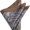 Joseph Abboud Pocket Square, Taupe Paisley