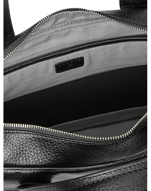 Joseph Abboud Pebbled Briefcase, Black 2 Joseph Abboud Pebbled Briefcase, Black - Image 2